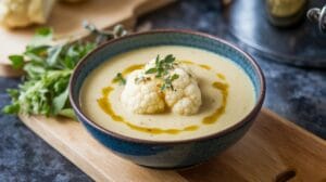 Read more about the article Healthy Week Night Recipe #3: Creamy Cauliflower Soup with Herbs